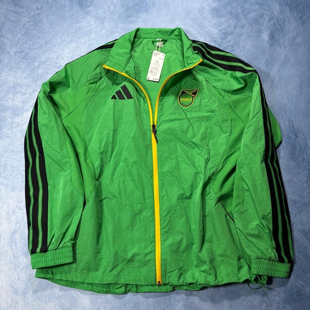 adidas Green Jamaica X Bob Marley Home Anthem Jacket #nwt